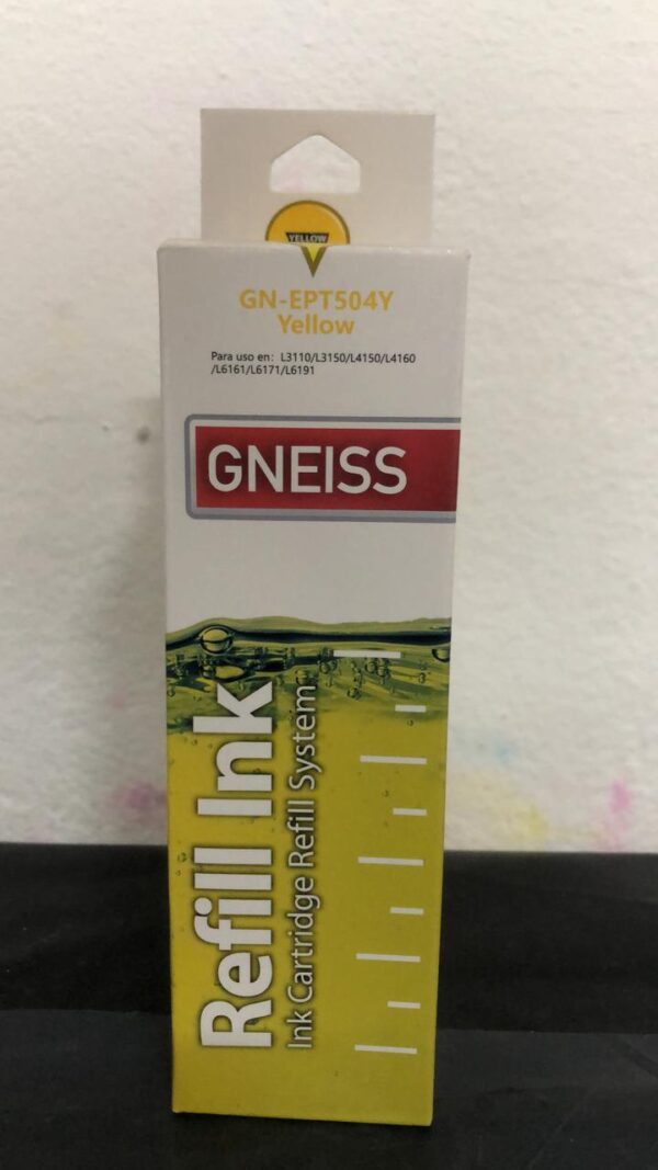 TINTA ALT GNEISS EPSON 504 YELLOW 70ML