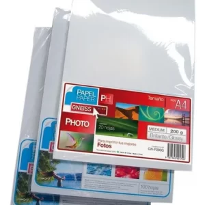 PAPEL GNEISS GLOSSY 200GR X20
