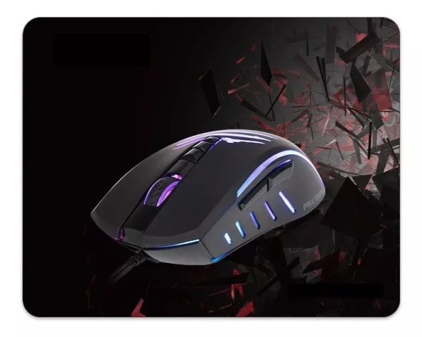 COMBO GAMER MOUSE y MOUSE PAD RGB MEETION C011
