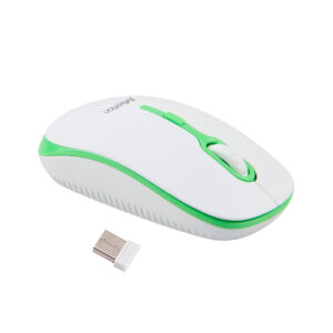 MOUSE INALAMBRICO WS R547 Meetion Blanco/Verde