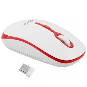 MOUSE INALAMBRICO WS R547 Meetion Blanco/Rojo