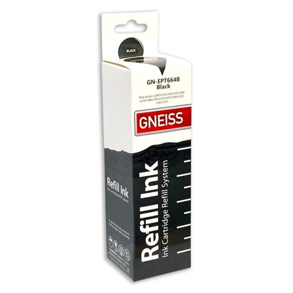 TINTA GNEISS EPSON 664 NEGRO